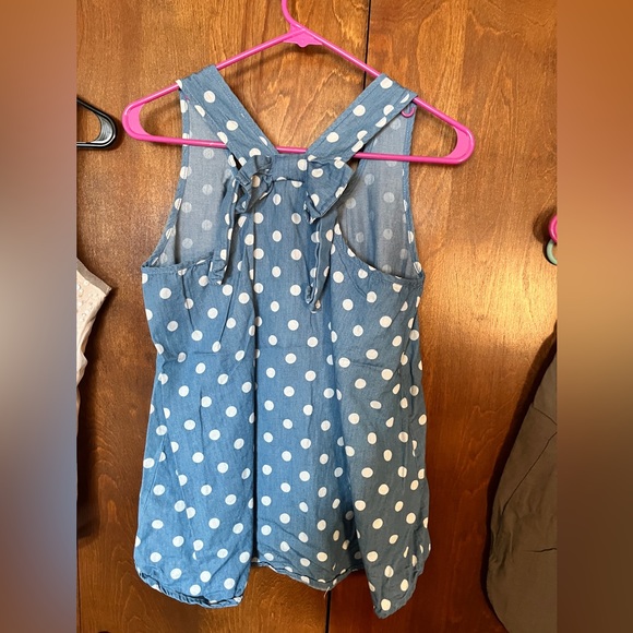 Blue razor back tank top - Picture 2 of 2